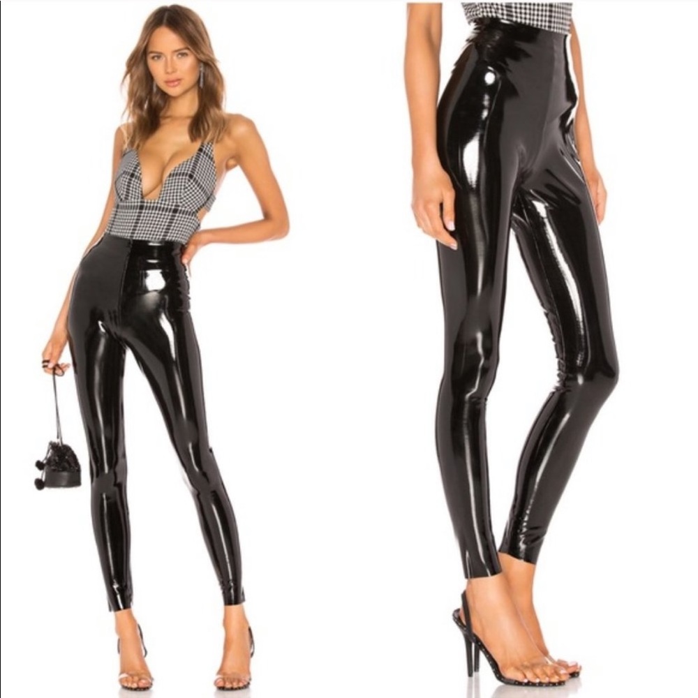 Commando Black Patent Leggings